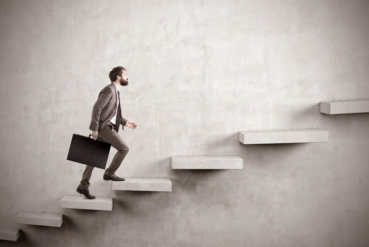 Climbing the steps of wealth success